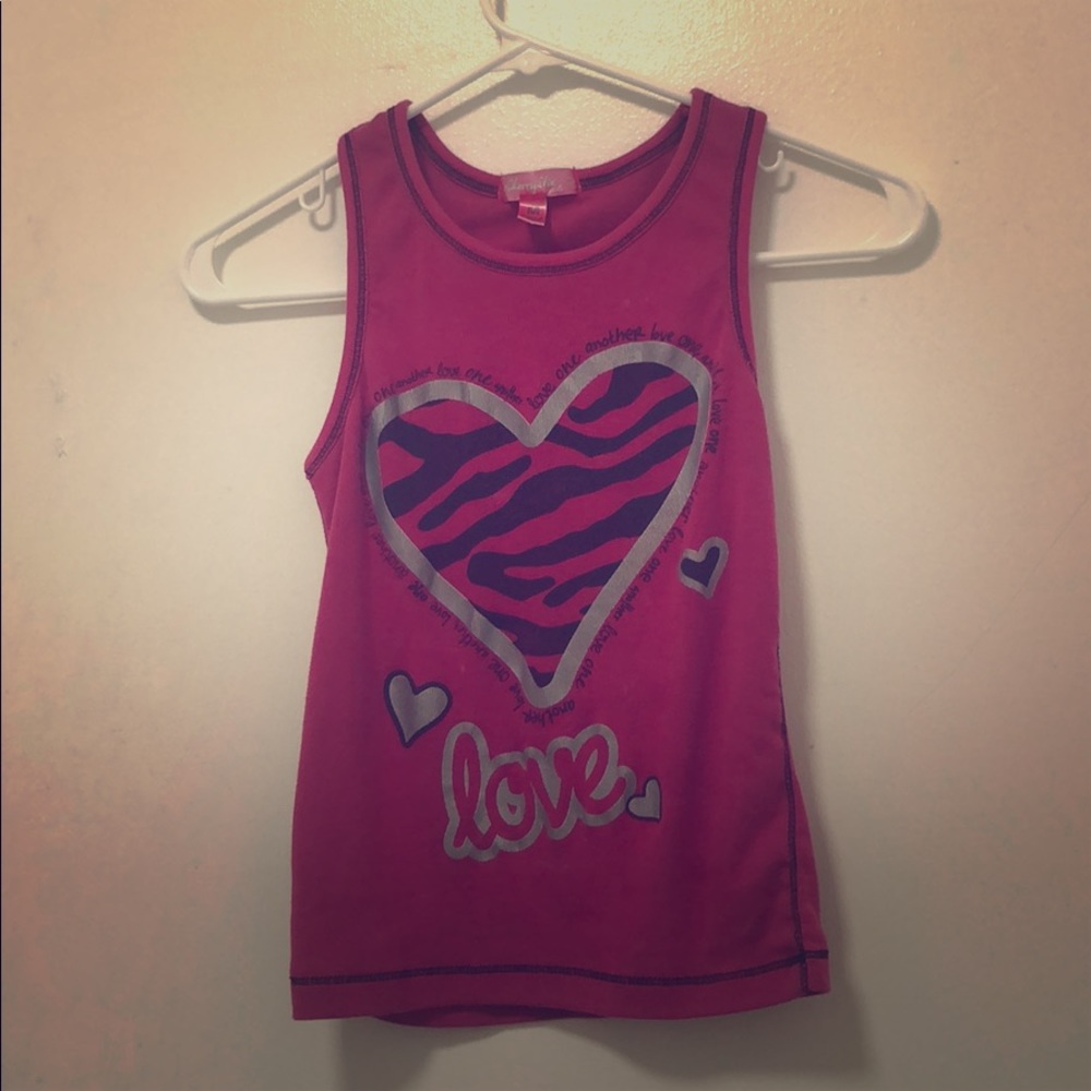 Hot pink, tank top